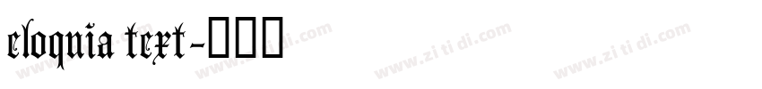 eloquia text字体转换